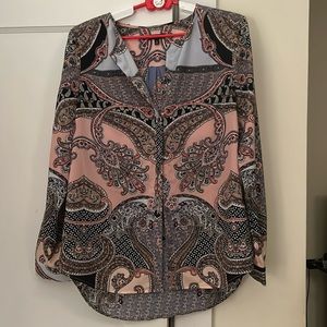 NWOT Talbots sheer blouse. Size medium.